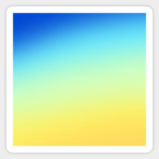 Gorgeous Blue to Yellow Gradient Sticker